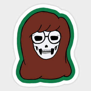 Daria Skull Sticker